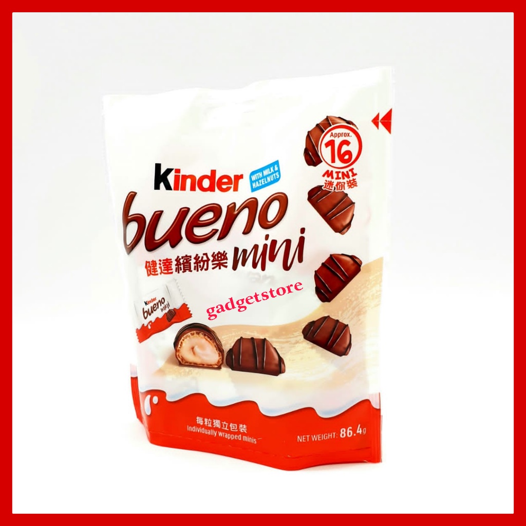 

Kinder bueno mini isi 16 pcs 86.4g