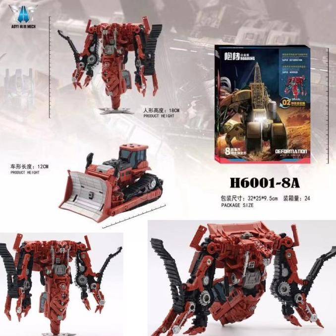 Lucu Bmb Aoyi Mech Devastator Rampage - Long Haul - Scrapmetal - Hightower - Merah Trendi