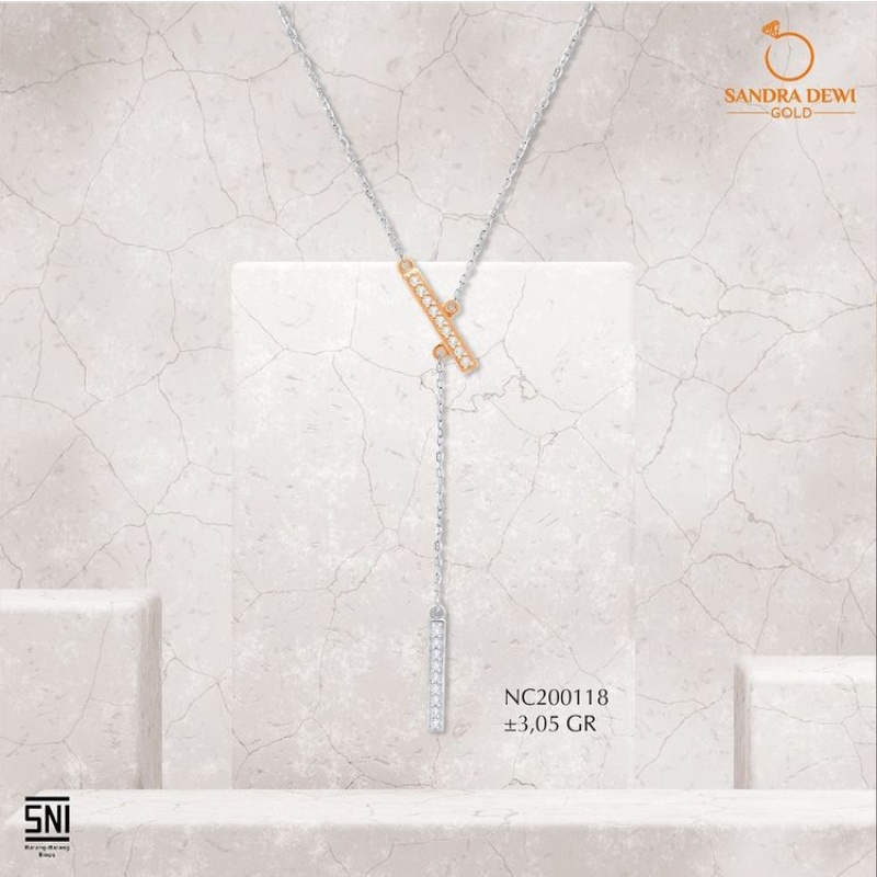 Kalung Sandra Dewi Gold Criss Cross Vol.2 Collection NC200118
