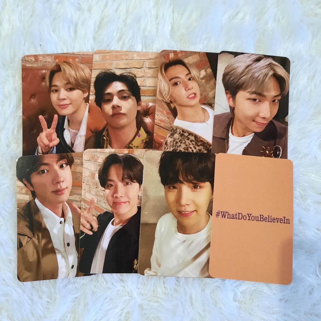 BTS #WHATDOYOUBELIEVEIN PHOTOCARD