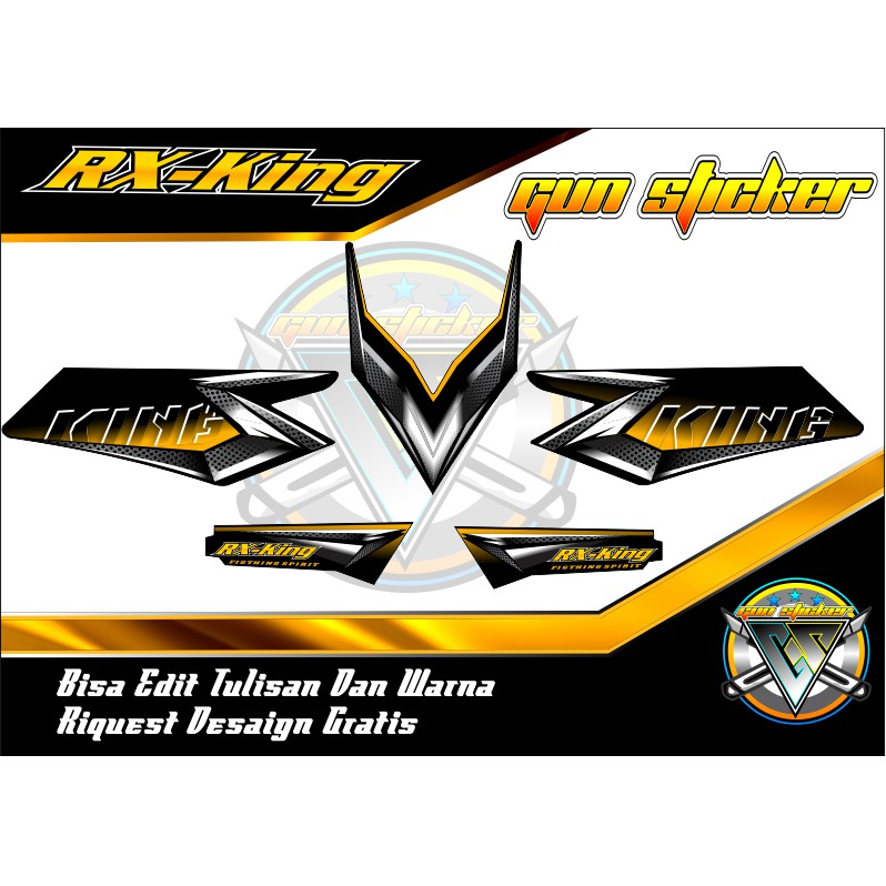 STRIPING VARIASI RX KING 2008