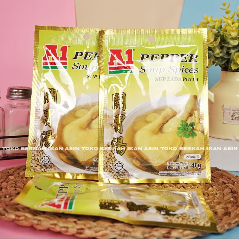 

A1 Pepper Soup Spices 40gr / Sup Lada Putih A 1