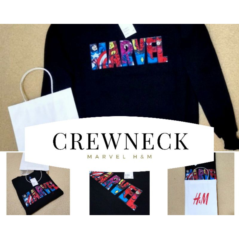 CREWNECK MARVEL AVENGERS H*M FREE PAPERBAG
