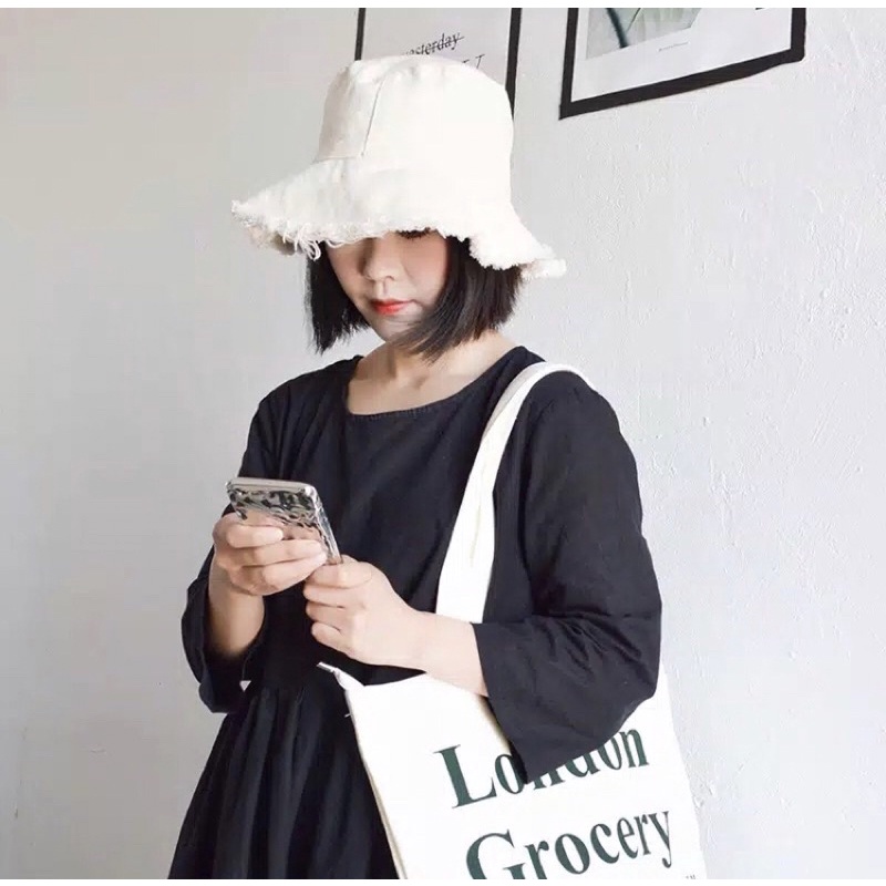 Cod topi bucket rawis hat kpop korea terbaru bucket pria wanita terbaru/kekinian