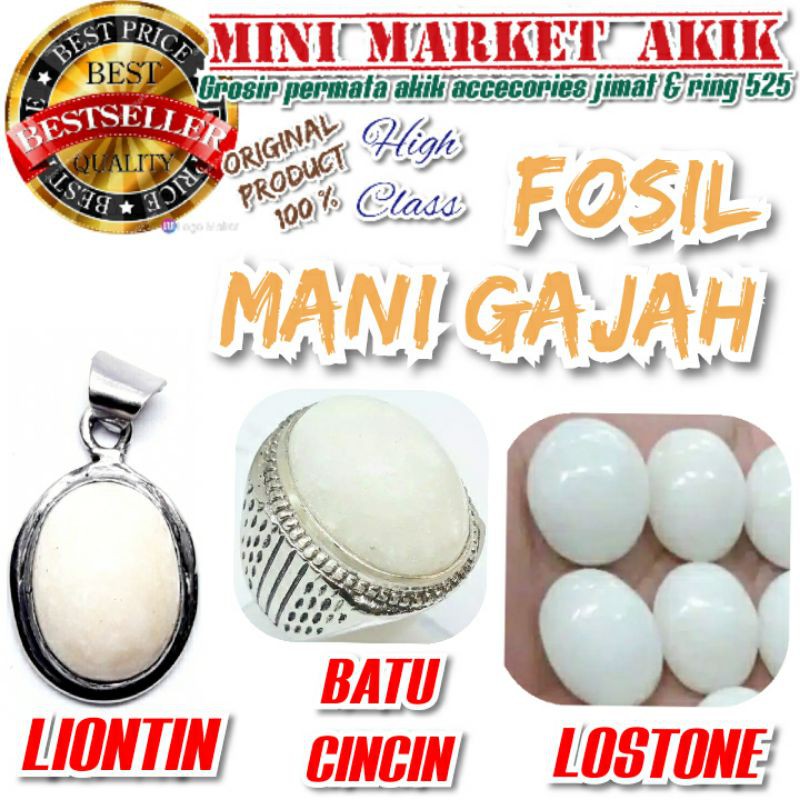 BATU AKIK MANI GAJAH GARANSI ASLI 100%  Shopee Indonesia