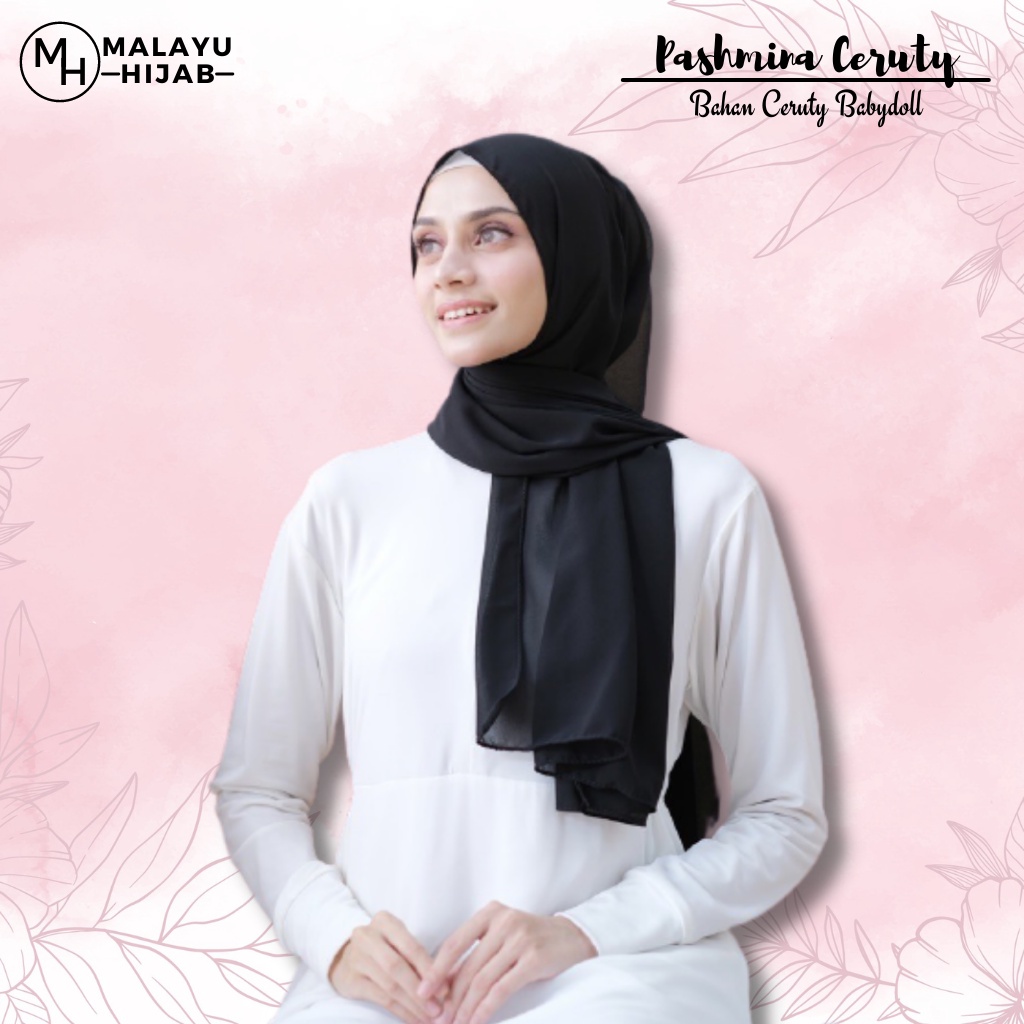 MALAYU HIJAB Kerudung Krudung Hijab Jilbab Pashmina Pasmina Fashion Muslim Wanita Ceruty Ceruti Baby