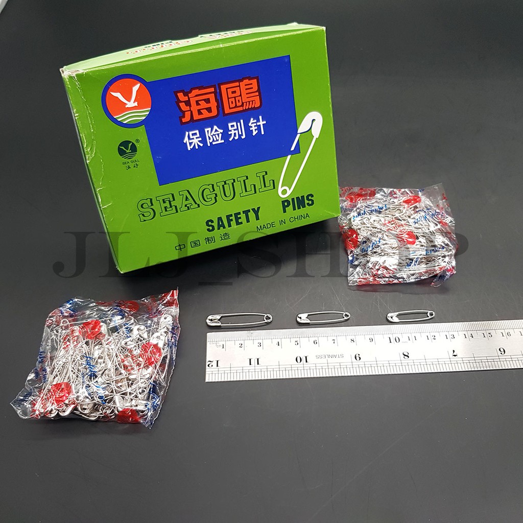 Peniti seagull stainless steel (1 renteng ada 3 ukuran)