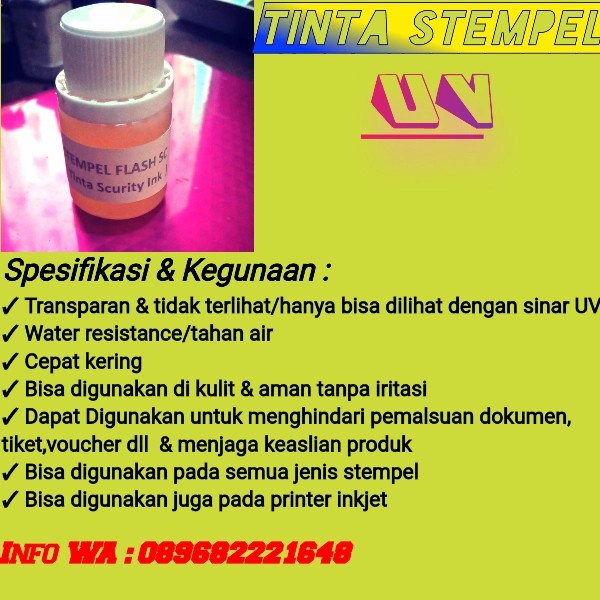 

Bergaransi Tinta Stempel Uv Murah