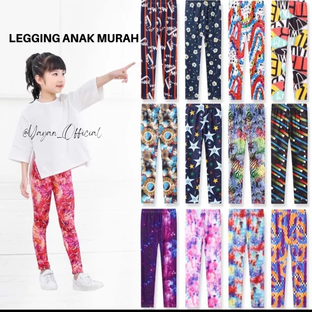 PAKET USAHA DAN PAKET HEMAT CELANA LEGGING ANAK ISI 1 LUSIN