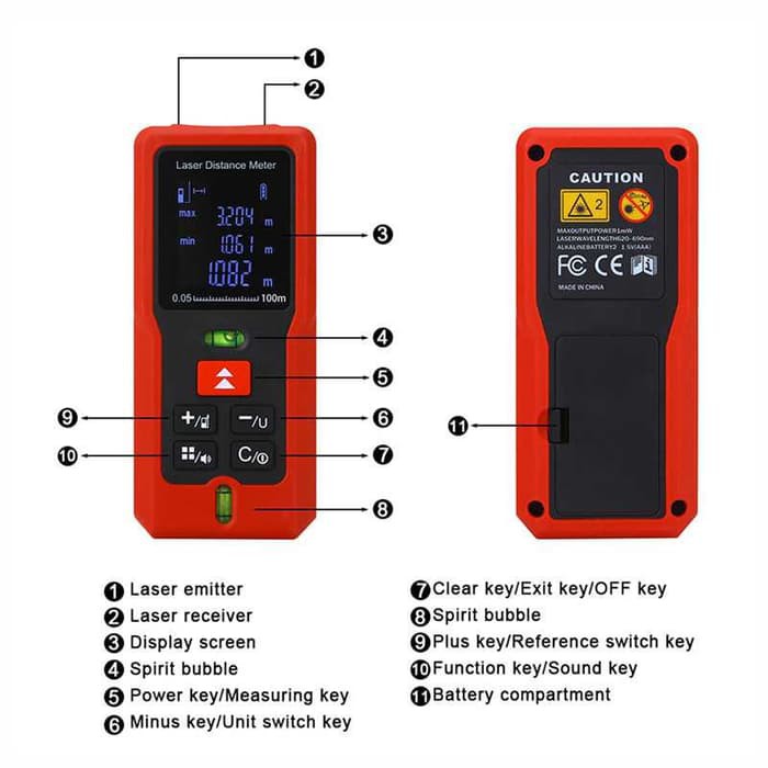 Distributor Meteran Elektrik Laser Distance Jarak 40 / 60 / 100 Meter GbLBe9SogwO6G