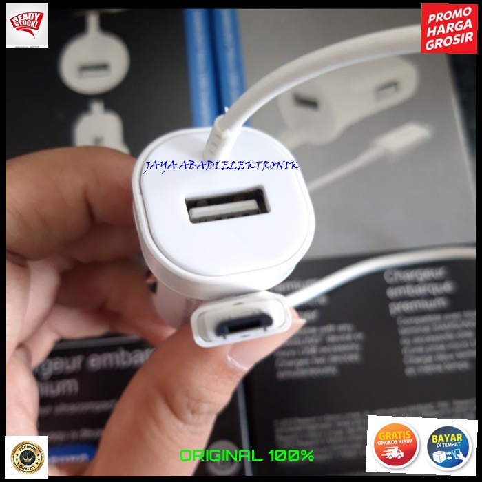 J375 ORIGINAL SAMSUNG 3A SPIRAL CAR FAST CHARGER SUPER SPEED CHARGING SPRING CABEL USB ADAPTOR MOBIL