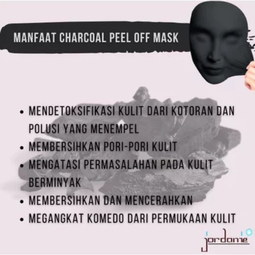 Jordanie Peel Off Mask Tube Charcoal 80gr