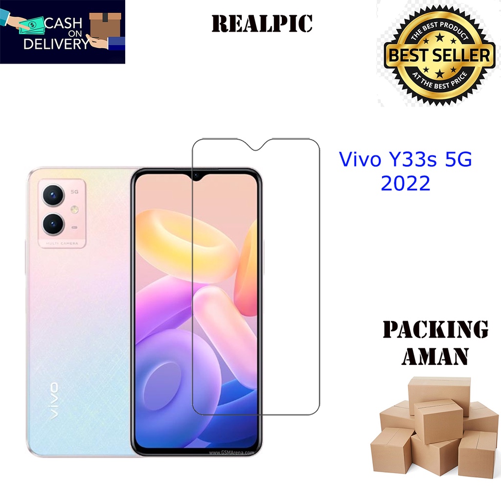 Tempered Glass Vivo Y33S 5G 2022 Screen Protector Anti Gores