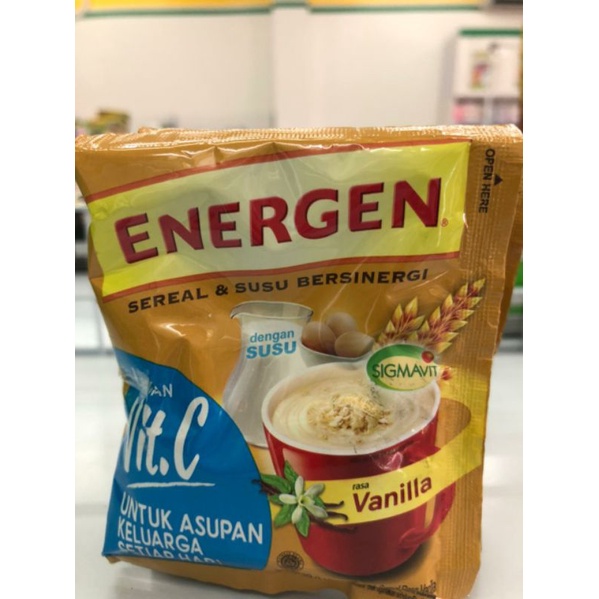 

ENERGEN CEREAL INSTANT VANILLA ISI 10