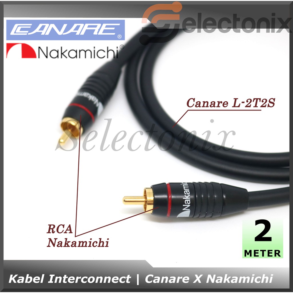 Kabel Interconnect RCA | Canare x Nakamichi [2m]