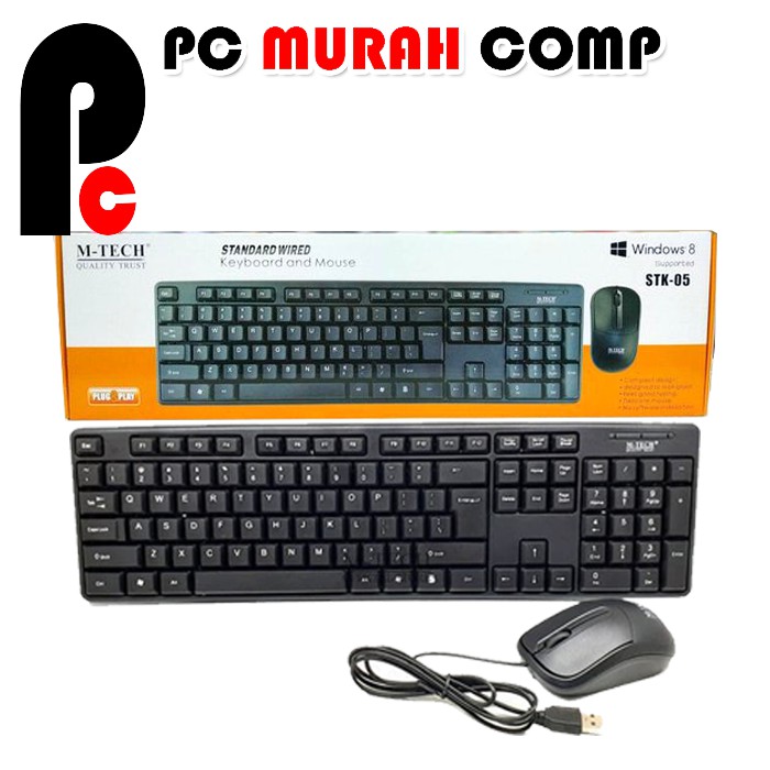 Keyboard dan Mouse USB Wired M-Tech STK -05