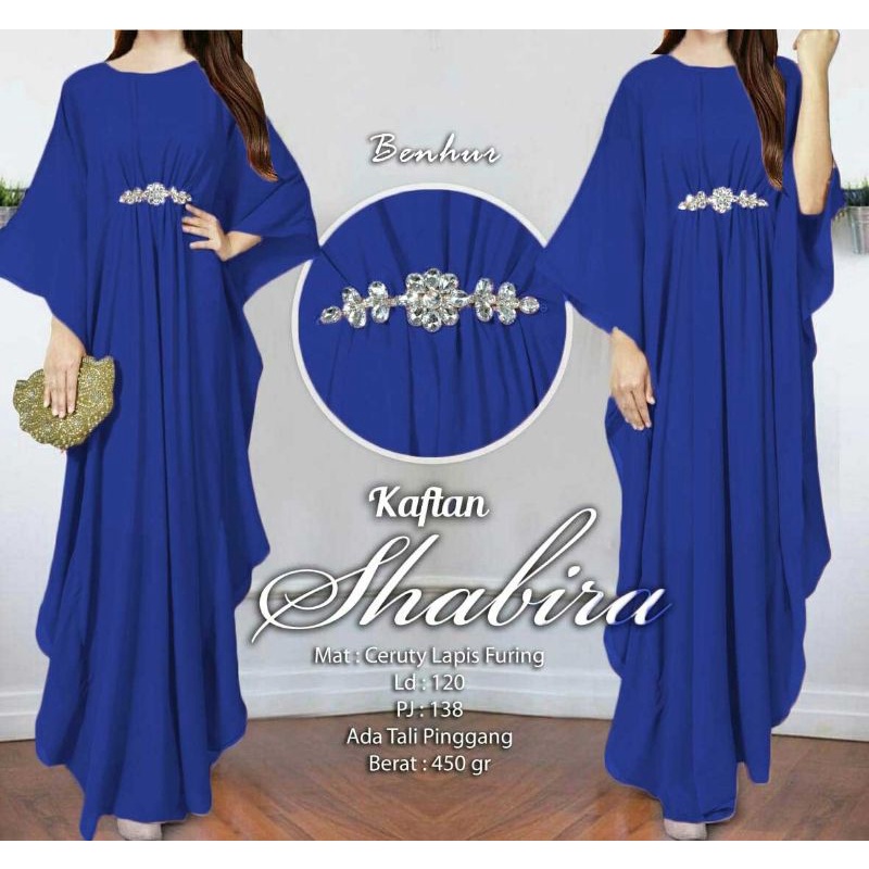 Arnis Shabira Kaftan Original Busui Friendly Ceruty Babydoll-Benhur