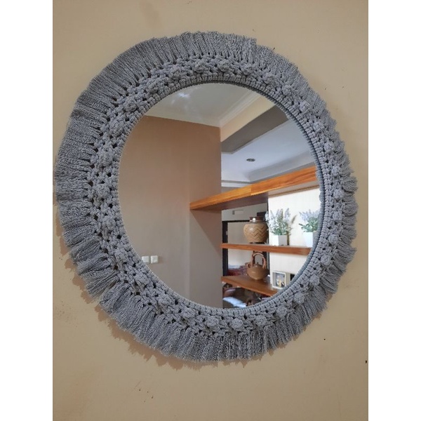 Cermin macrame / mirror macrame