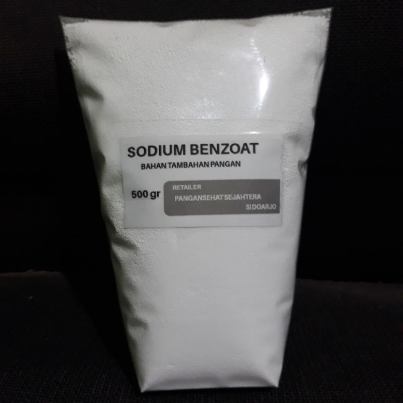 

SODIUM BENZOAT FG Holland 500gr/Pengawet Makanan Minuman Saos Sambal dll.