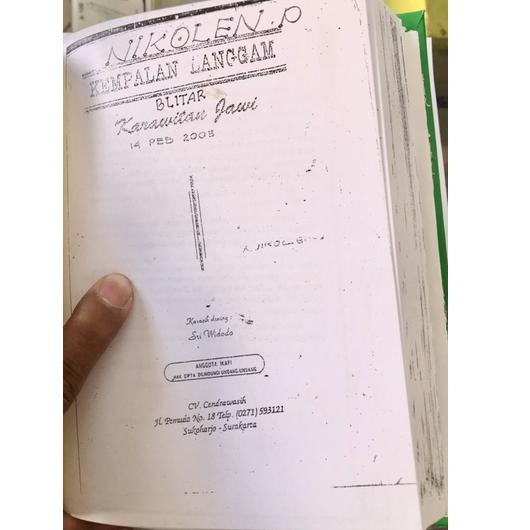 

<G-UWR> <❤> BUKU SEKAR ANYELIR FOTO COPY ||langsung kirim>