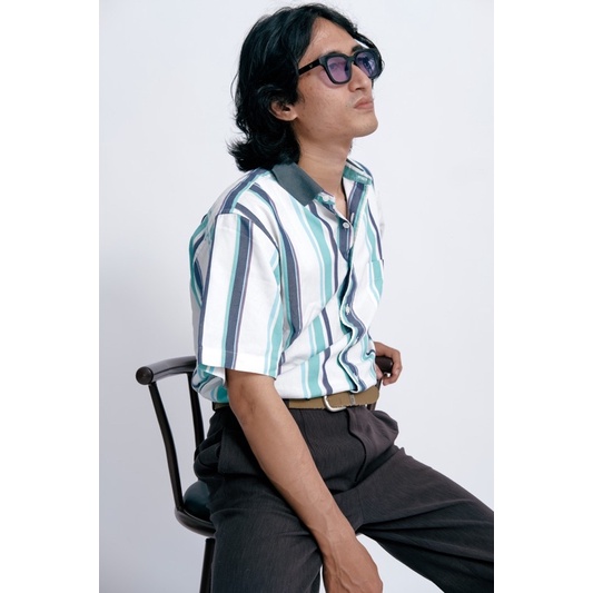 KEMEJA STRIP VINTAGE / KEMEJA SALUR VINTAGE
