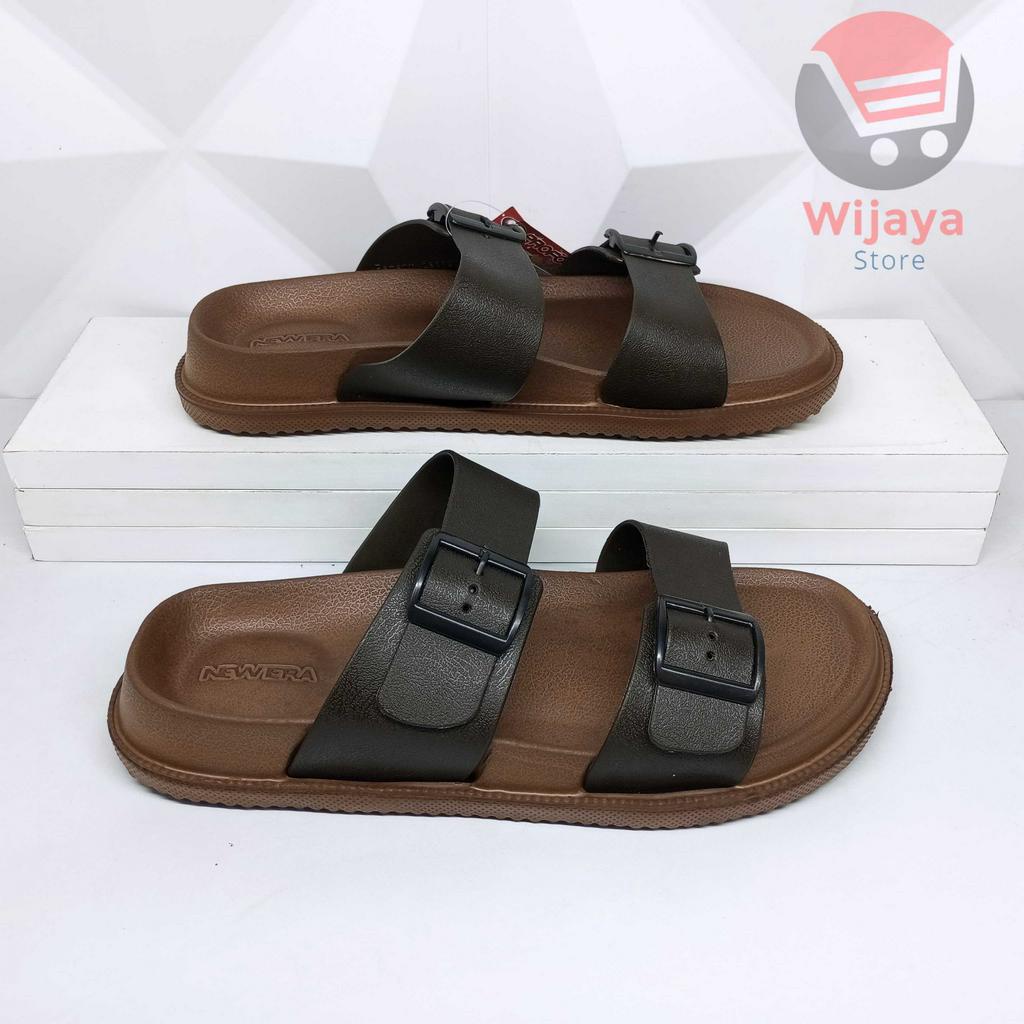 Sandal Slop Pria New Era 5002 Sendal Selop Karet Cowok Laki-Laki Kenyamanan dan Gaya untuk Setiap Hari