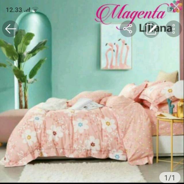 Sprei magenta liliana# sprei esra cat lovers