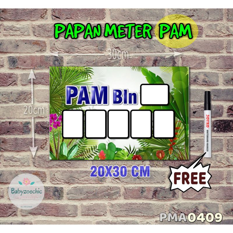 

Zoe Papan Meter Listrik PLN PAM motif Unik - Tropical 09
