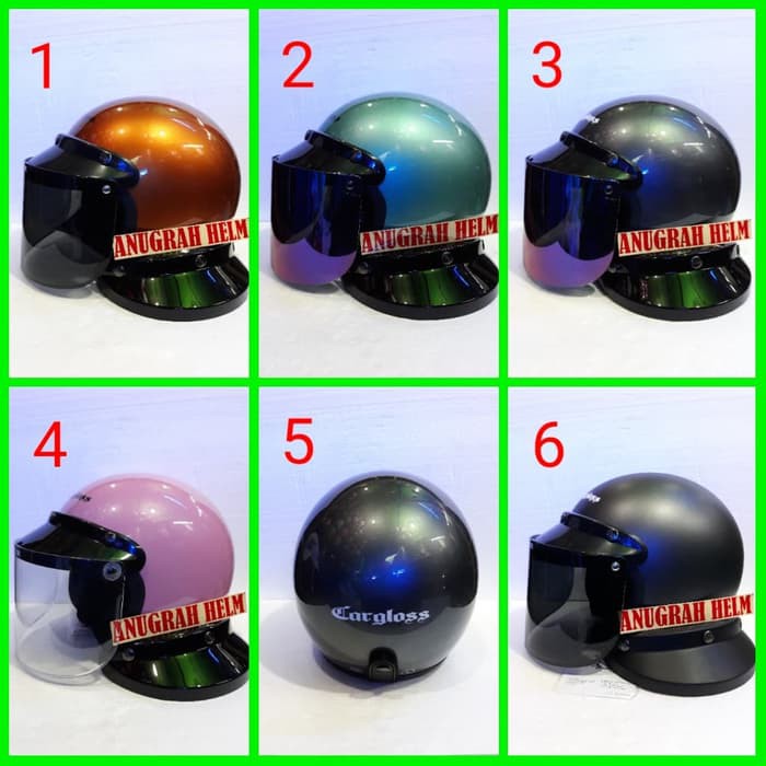 PAKET HELM CARGLOSS KACA DATAR