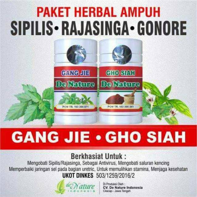 HERBAL AMPUH SIPILIS, GONORE  DAN RAJA SINGA