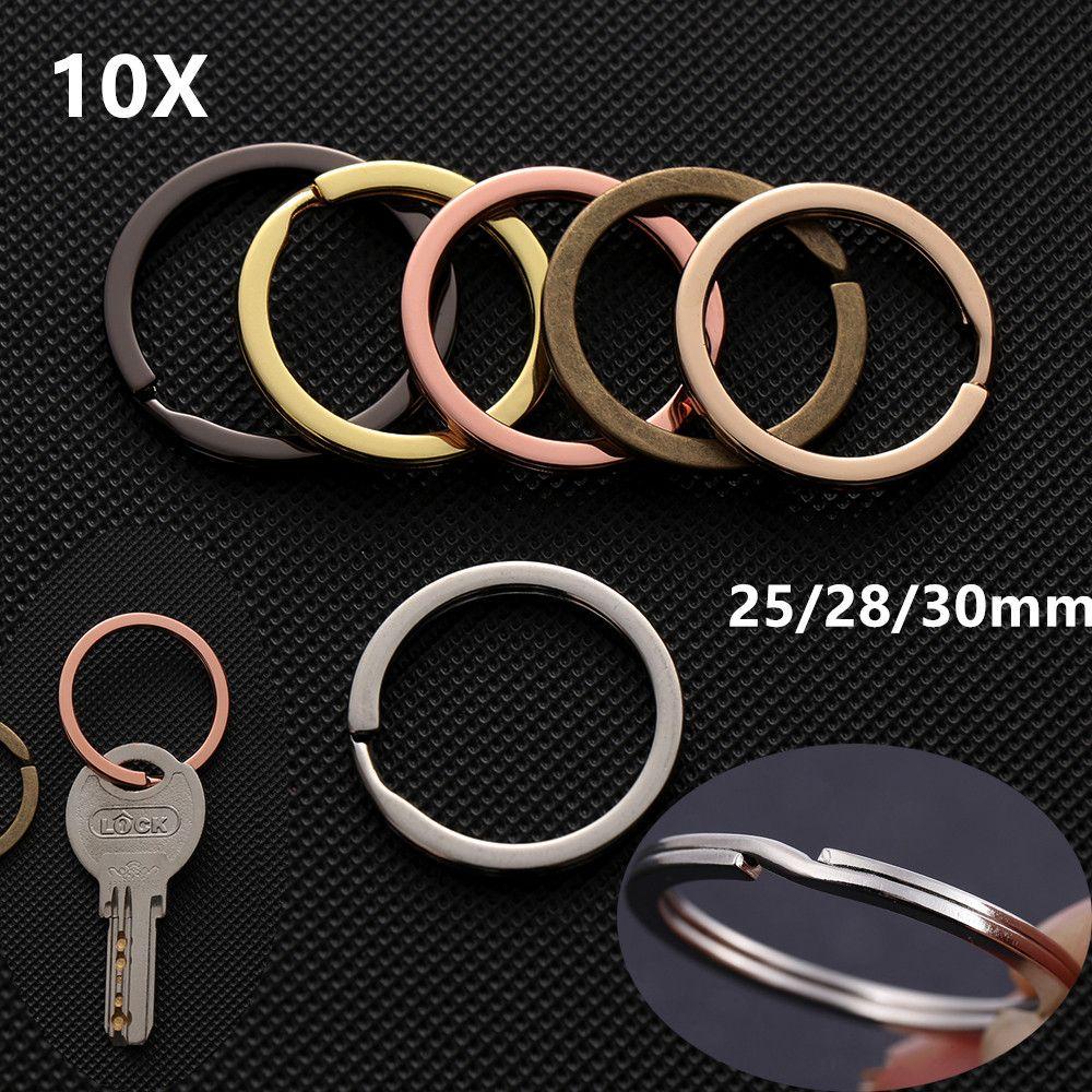 PINEAPPLE 10pcs/lot 25mm 28mm 30mm Split Key Ring Konektor Baru Jepit Carabiner