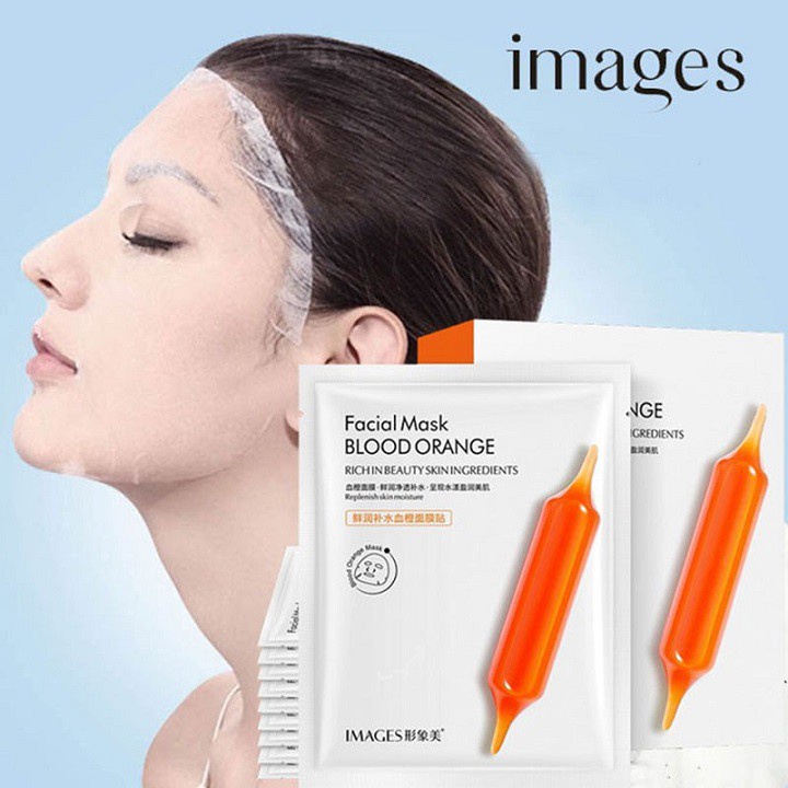 Masker Wajah Images Blood Orange Fresh Moisturizing Facial Sheet Mask