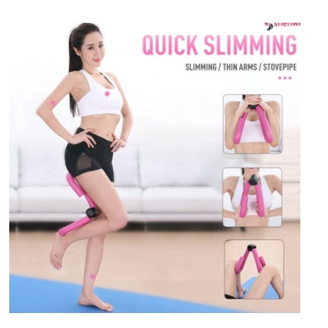 LEG TRAINER FITNESS PILATE YOGA GYM LENGAN DADA PAHA MULTIFUNGSI CLIP