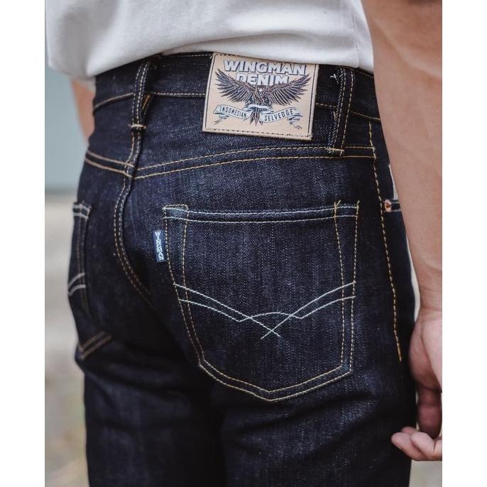Denim Selvedge Pria, Wingman Denim, 16oz MANDALA
