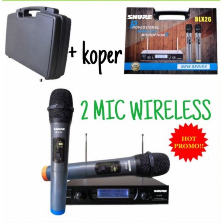 MIC WIRELESS SHURE/MIC SHURE BLX26/2 MICROPHONE WIRELESS