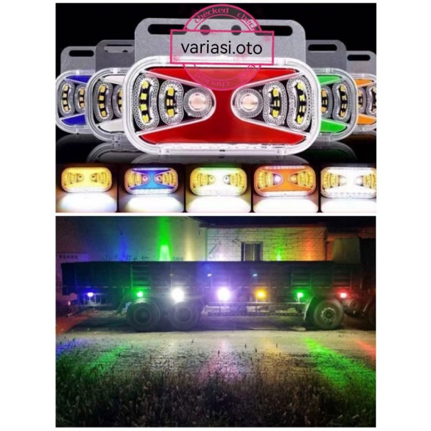 Lampu Samping Bak Truck LED 24 Volt 46 Mata LED