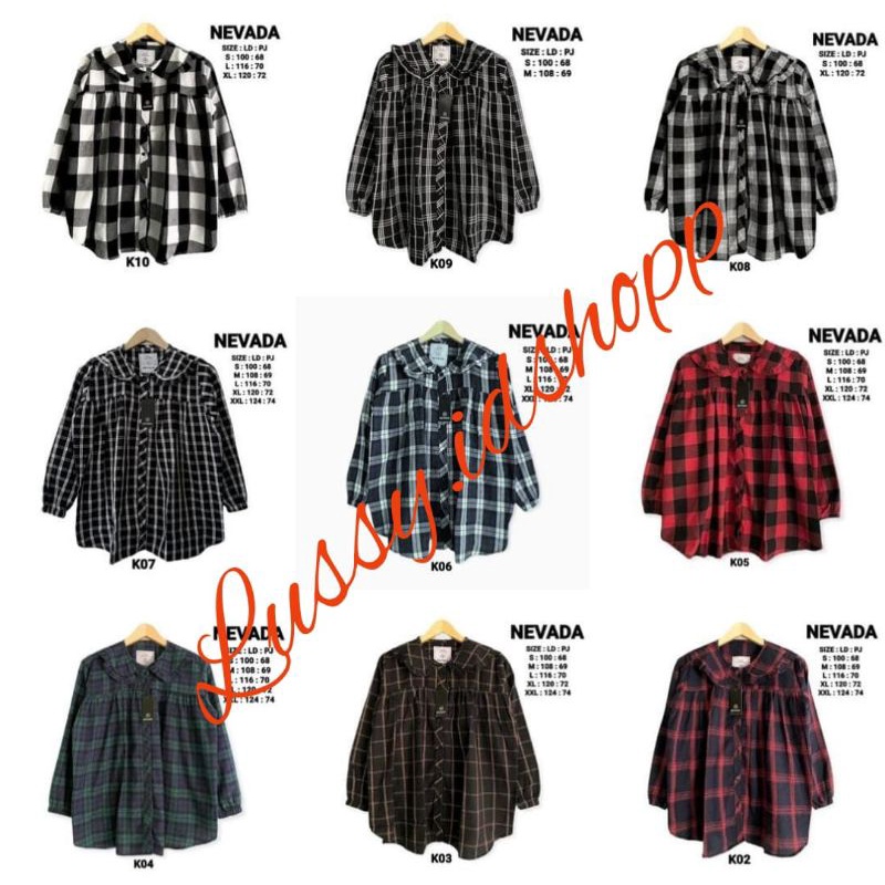 HEM CEWEK FLANEL / KEMEJA NEVADA ORI / HEM FLANEL / HEM MEERA