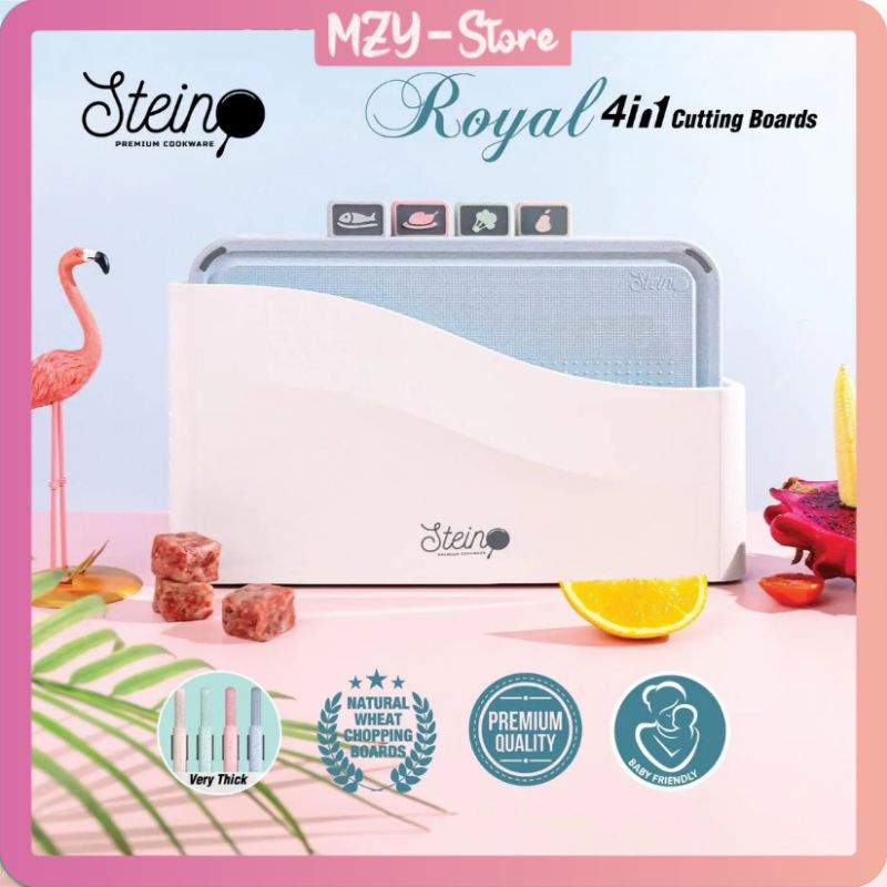 (Voucher 15Rb + FREE Bubble Wrap) Stein Steincookware Royal Cutting Board Talenan 4 in 1 Chopping Board Original Stein