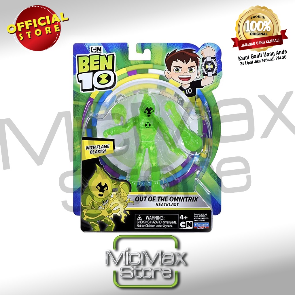 Ben 10 Ben10 Out Of The Omnitrix Heatblast Basic Figure PM76100