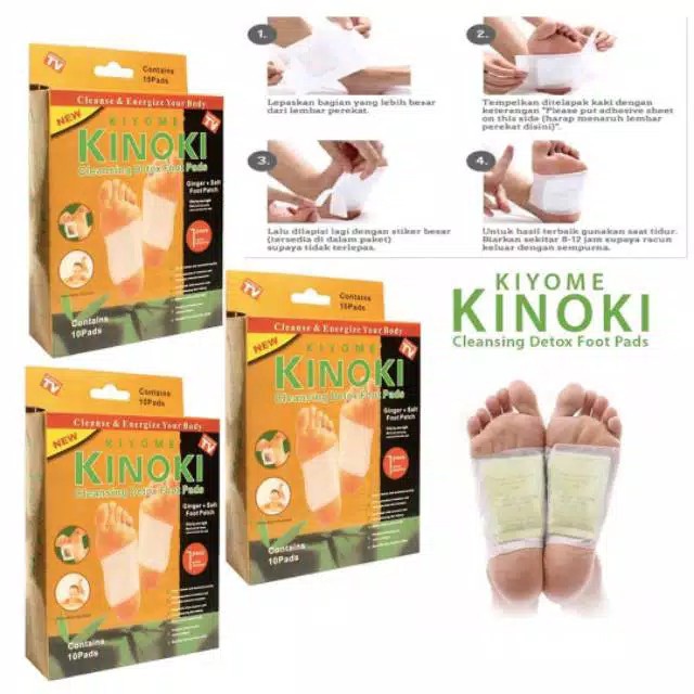 Kinoki Gold Detox Foot Patch ( 1 Bungkus Isi 10pcs )