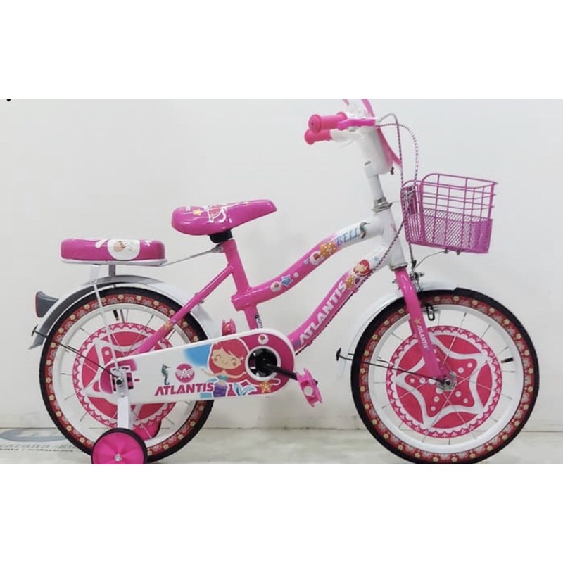 Sepeda Mini Anak Cewek Atlantis Unicorn 12 16 18 innch perempuan usia 3  8 thn BMX wanita COD kredit-1