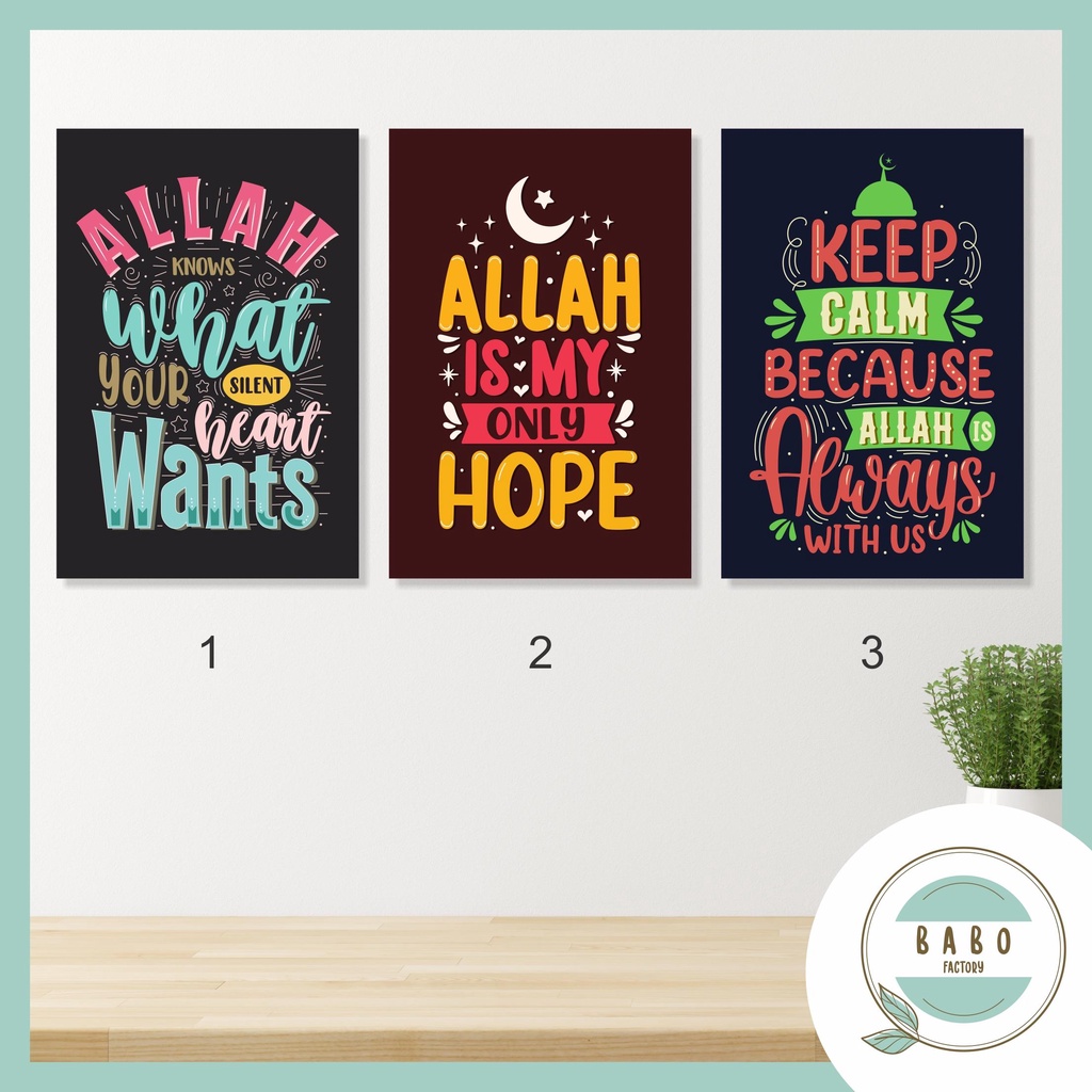 Hiasan Dinding Wall Decor Quotes About Allah
