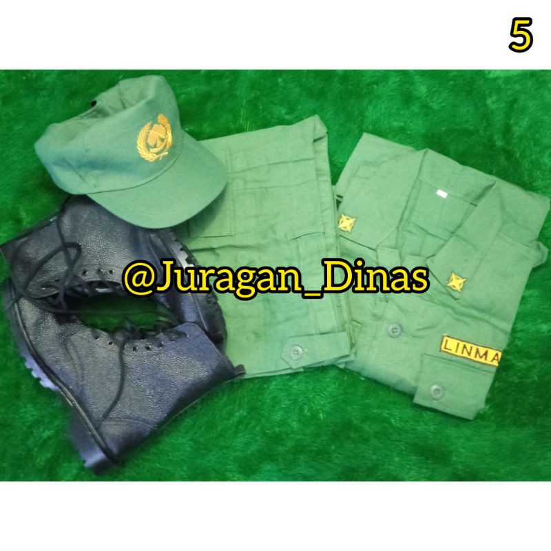 BAJU HANSIP LINMAS SERAGAM SETELAN LENGKAP FULLSET PAKET 5