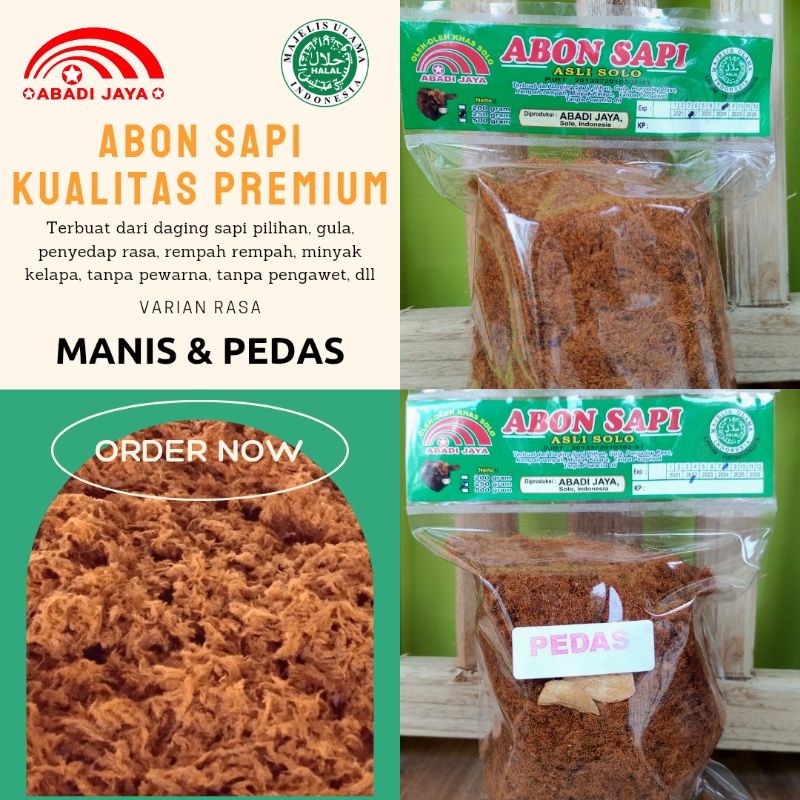 

Abon dan Gepuk Daging Sapi 150gram