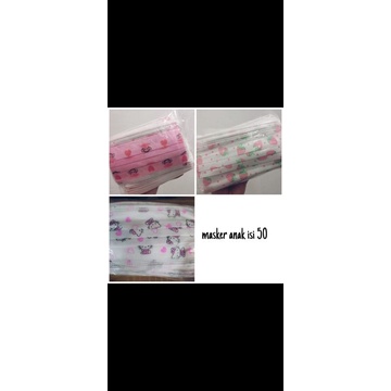 masker anak isi 50 pcs