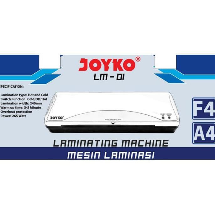 

BARANG BARU JOYKO LM01 ukuran A4 & F4 Alat Laminating / Mesin Laminator Low Watt