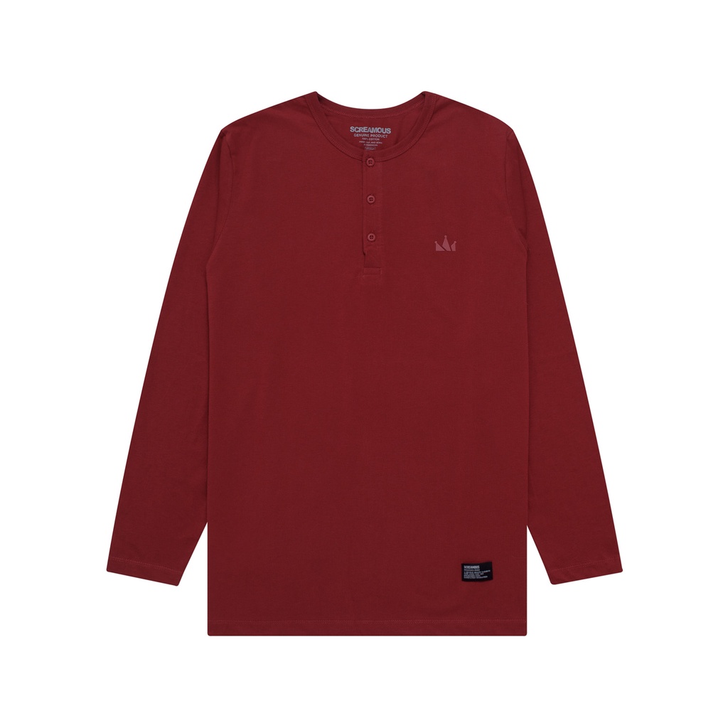 Screamous Kaos T-Shirt Longsleeves TINY CROWN MAROON