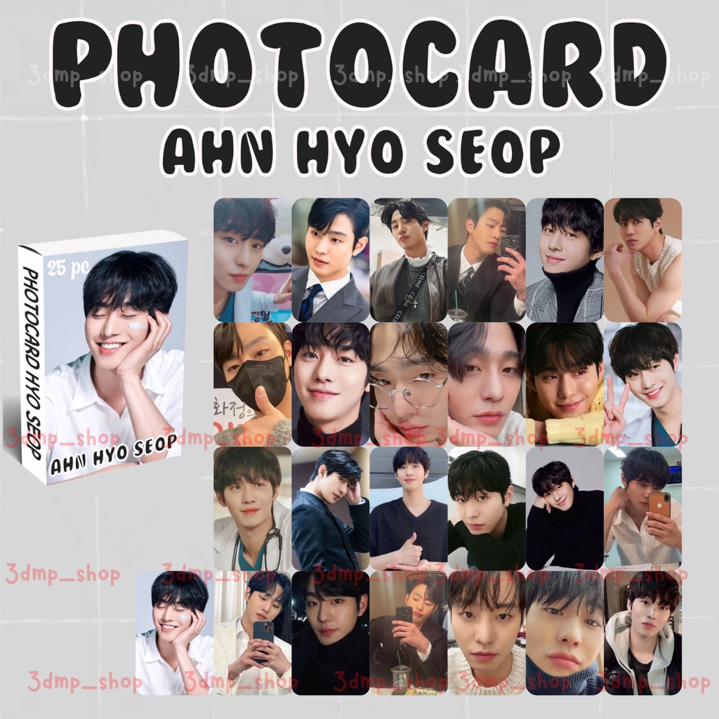 [25 lembar] Photocard Aktor Drakor KDrama K-Drama Yoo Yeon seok Kim Soo Hyun Byeon Woo Seok Moon Sang Min Songkang Song Kang Ahn Hyo Seop Eunwoo Win Metawin Bright Song Joong Ki Lee Jong Suk Minho Seonho