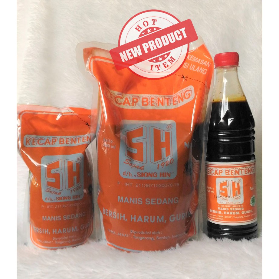 

Kecap Benteng SH - Siong Hin - Refill Jumbo 2 liter - Kemasan TERBARU