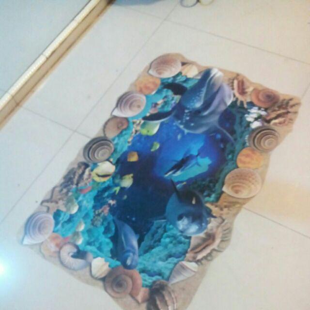 Xl8126 Floor Sea Walstiker Wallsticker 60x90